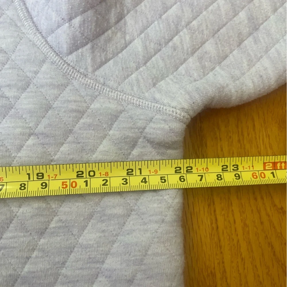Marine Layer Corbet Lavender Quilted Hooded Sweatshirt - Picture 8 of 9